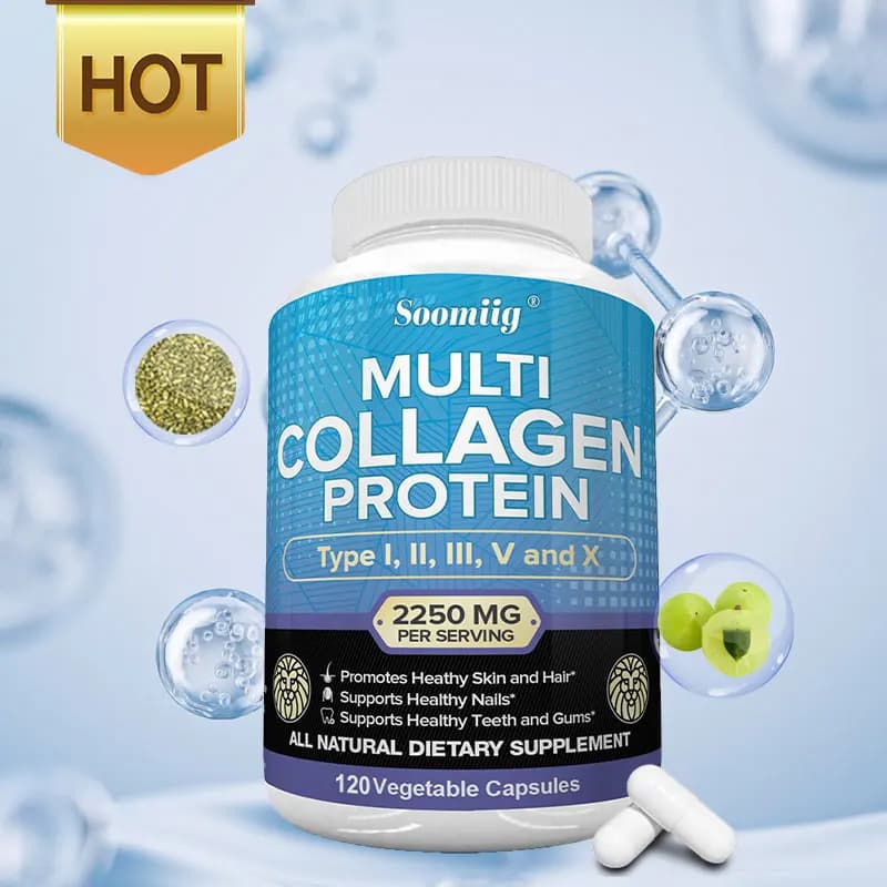 Multi-Collagen Peptide Capsules for Hair, Skin & Nails