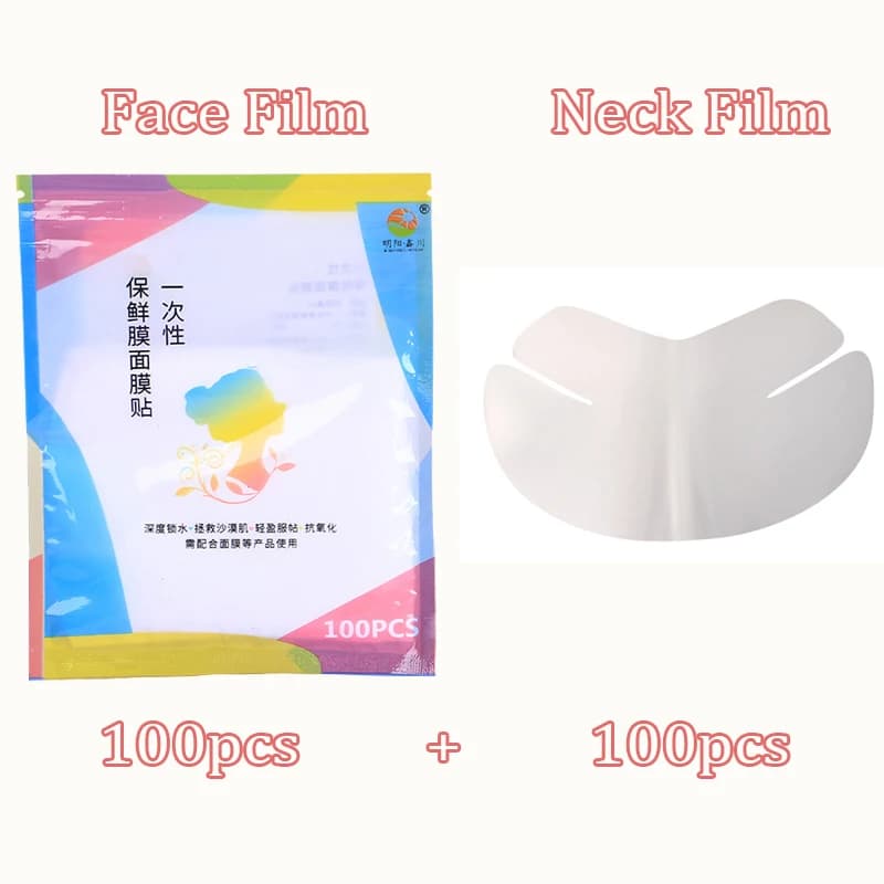 transparent disposable full face plastic film cleanser mask — image 8