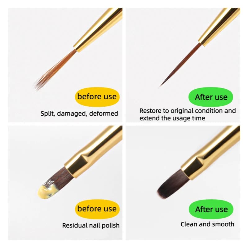 75 ml nail brush cleaner with container and filter brush — image 3