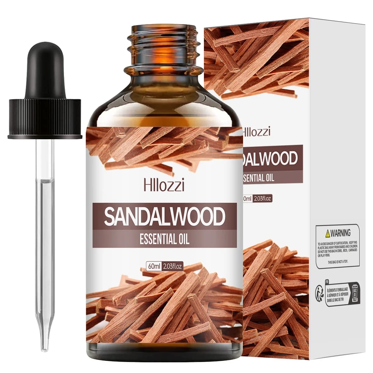 bottles of sandalwood essential oil — image 8