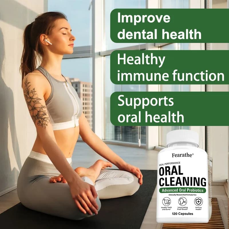 Oral Cleanse probiotic supplement bottle — image 4