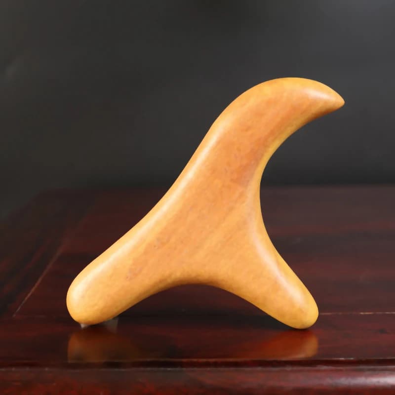 Sandalwood Gua Sha massage tool for neck, back and feet — image 7