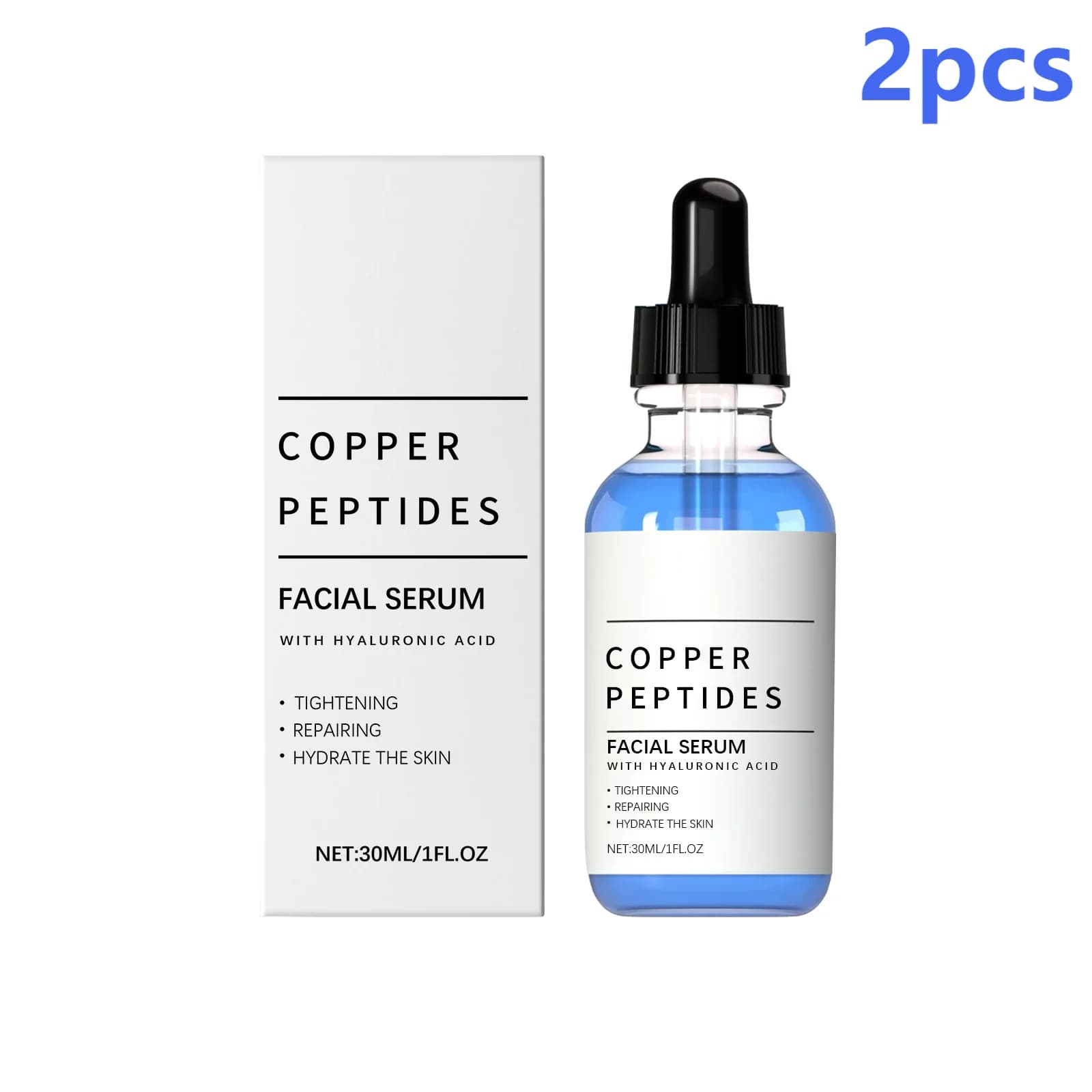 copper peptide anti-wrinkle face serum bottle — image 8