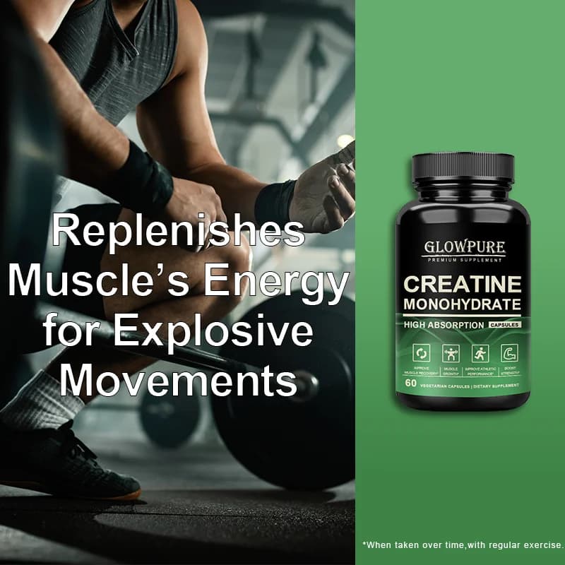 creatine monohydrate capsules bottle — image 2