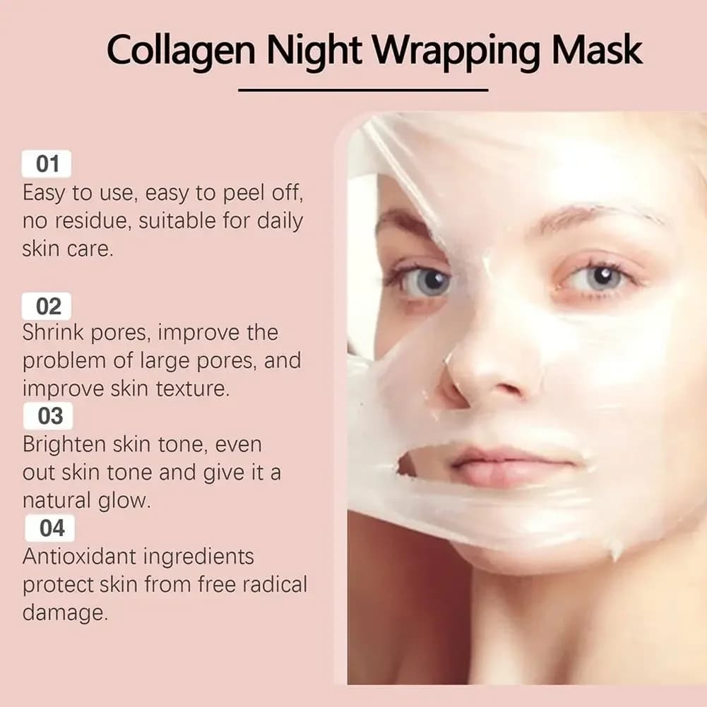 collagen peel-off night mask in packaging — image 4