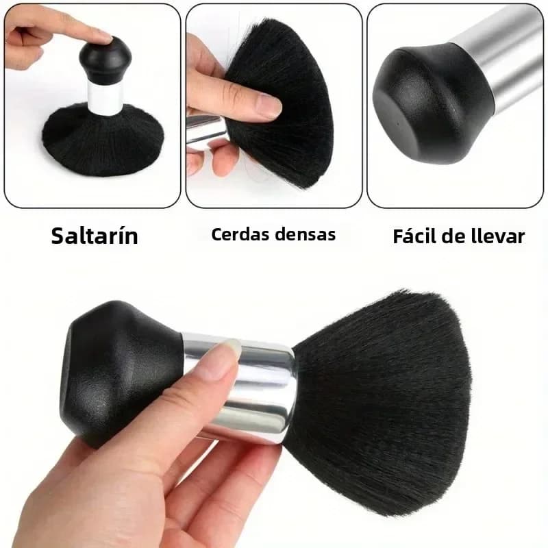 handheld water sprayer with neck duster brush for barbers — image 3