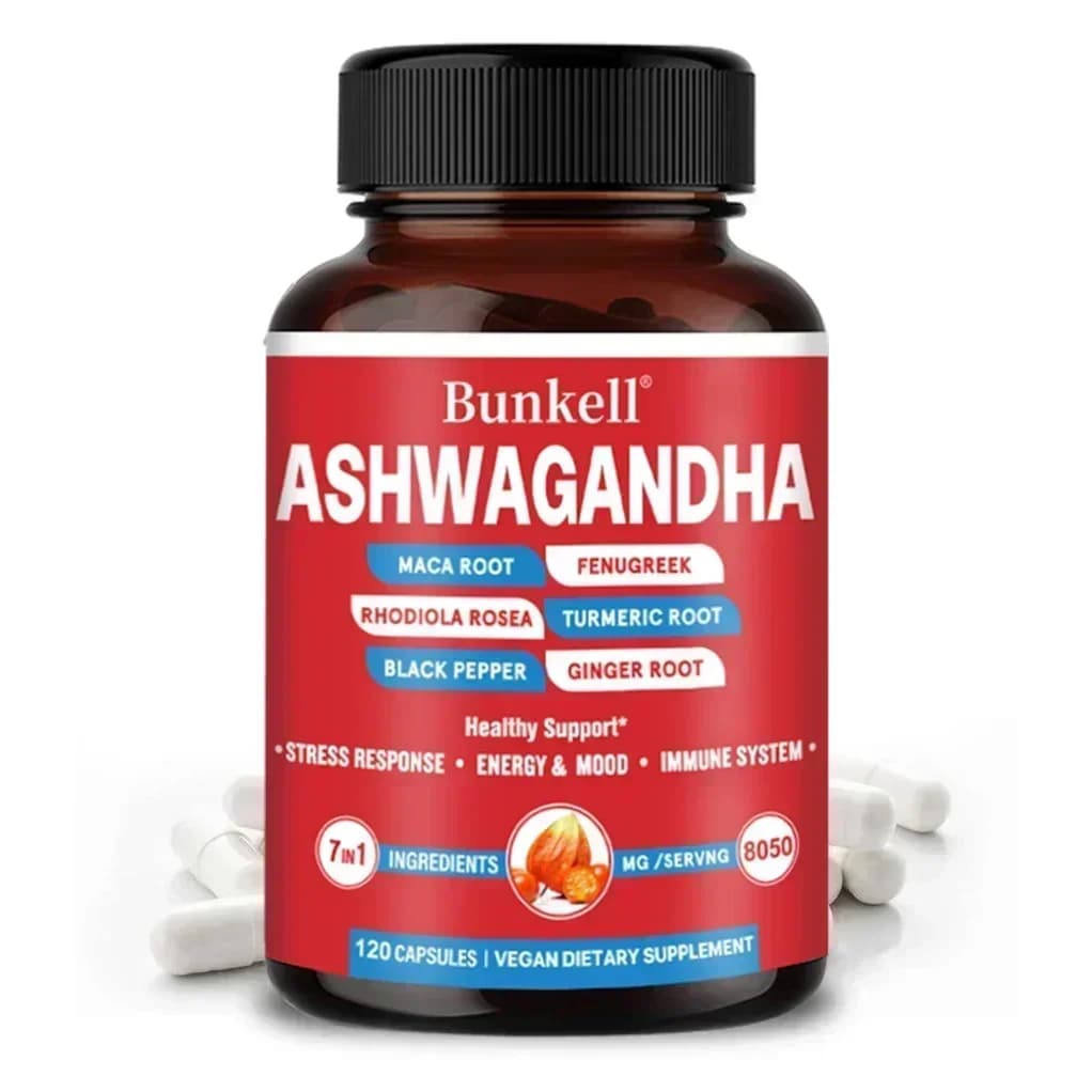 organic ashwagandha capsules with maca and turmeric — image 7