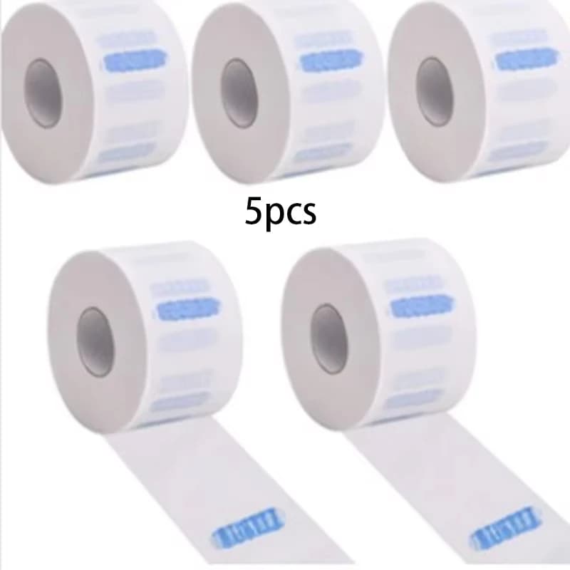 white disposable neck strip for hair cutting — image 7