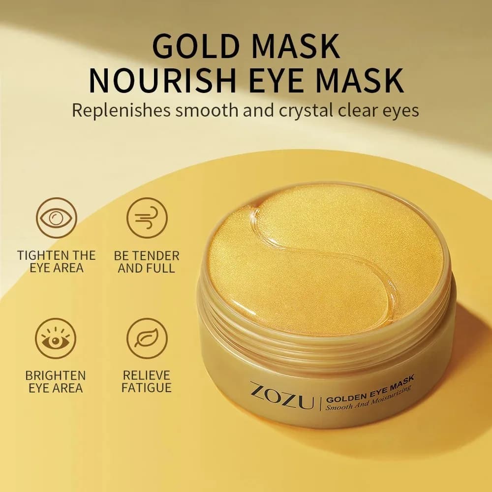 avocado and gold eye mask patches — image 3