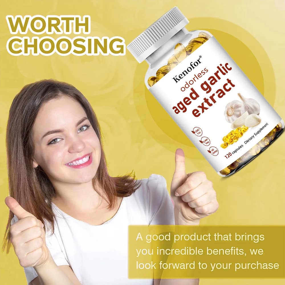 odorless aged garlic extract bottle — image 5