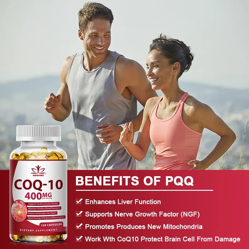 bottle of organic coenzyme q10 400 mg capsules — image 6