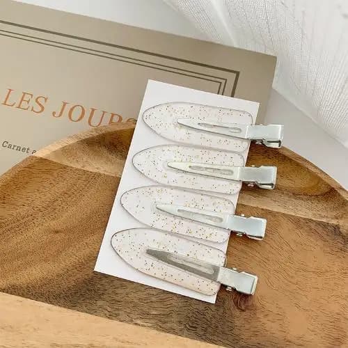 set of four seamless hair clips for side bangs — image 7