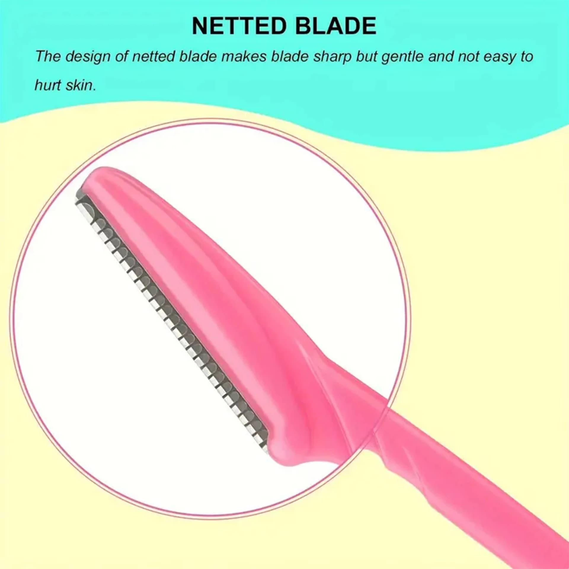 Brow and face razor set with protective cover — image 5