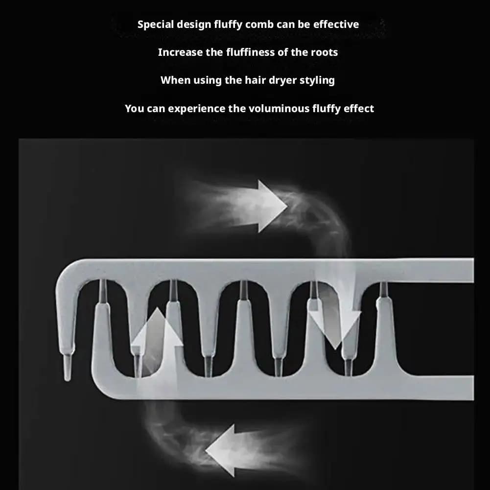 men's texturizing hair comb with fluffy teeth — image 3
