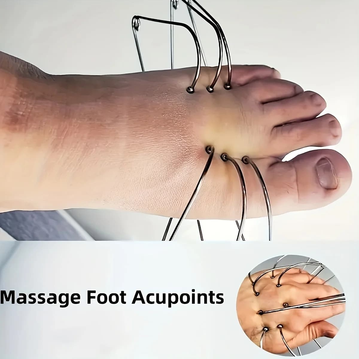 metal acupressure massage clamps for hand and foot reflexology — image 6
