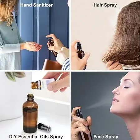 amber glass fine mist spray bottle — image 5