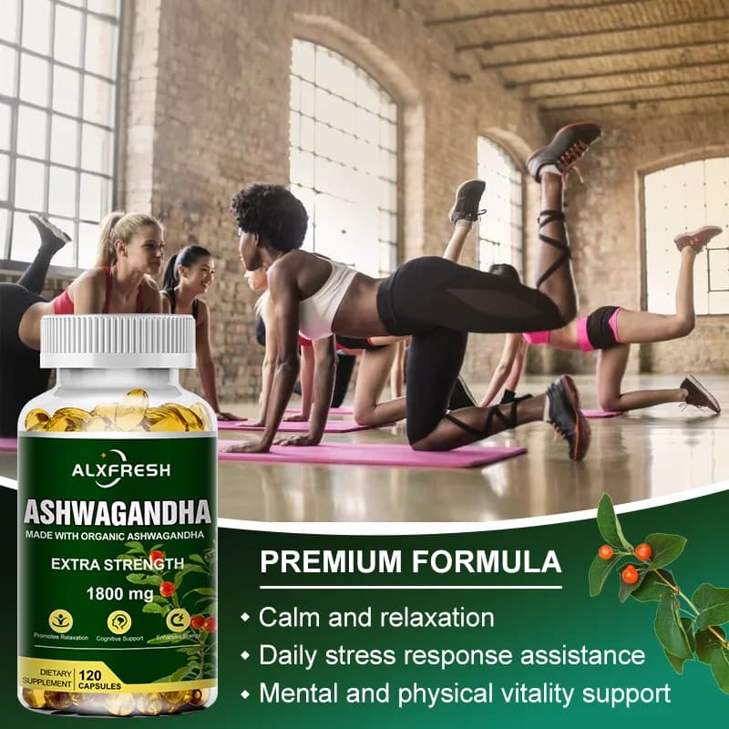 Organic ashwagandha root extract capsules — image 5