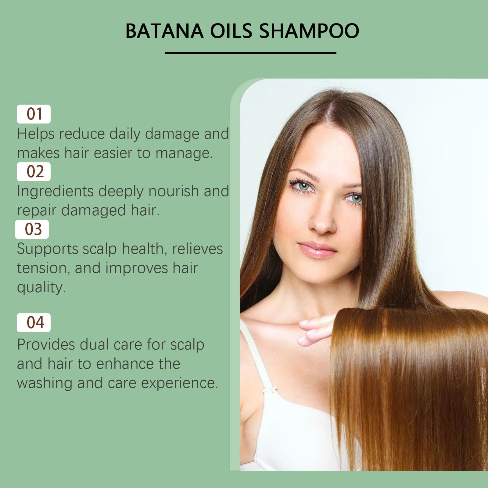 batana oil shampoo bottle with rosemary leaves — image 3
