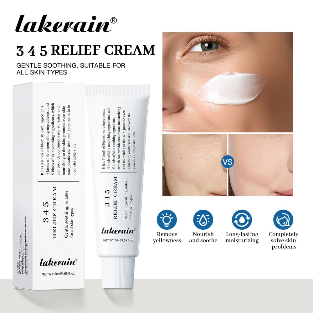 345 Relief Cream tube with soothing cream texture — image 1
