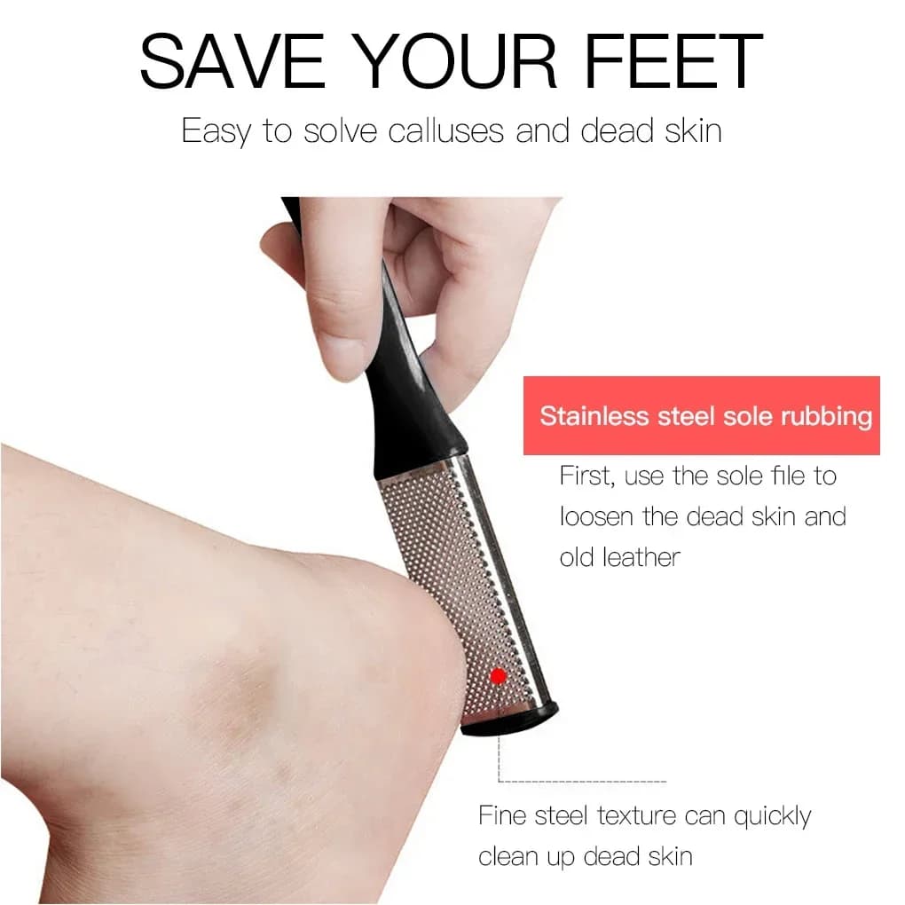 portable foot scraper for pedicure — image 6