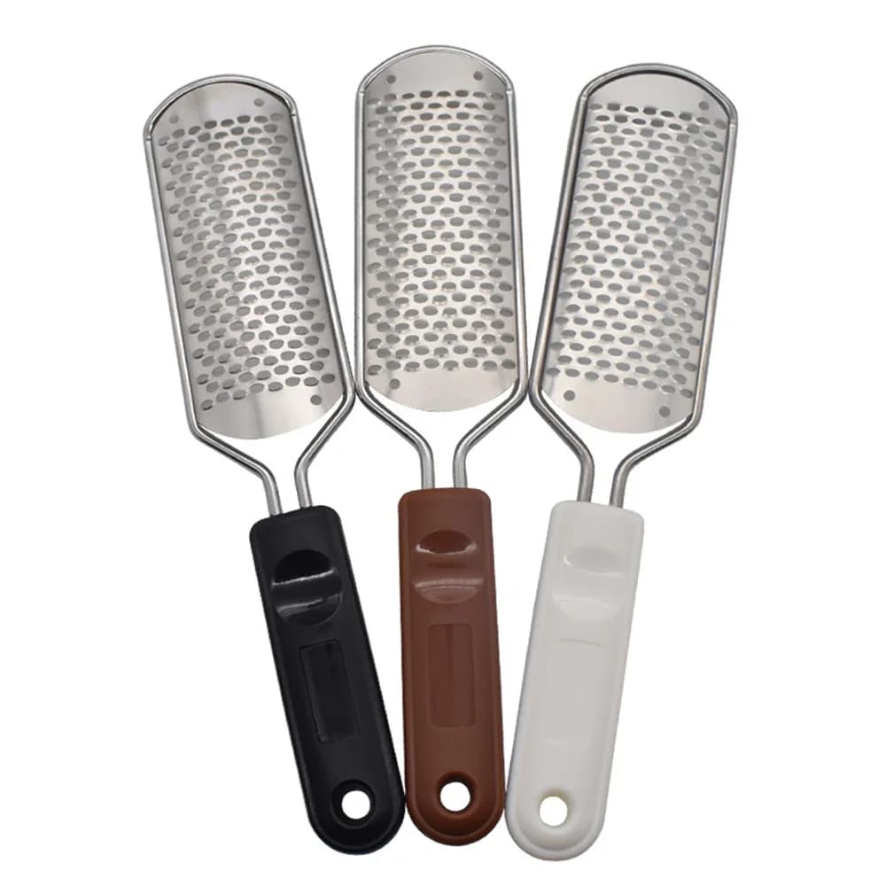Stainless steel foot scrubber for callus removal — image 2