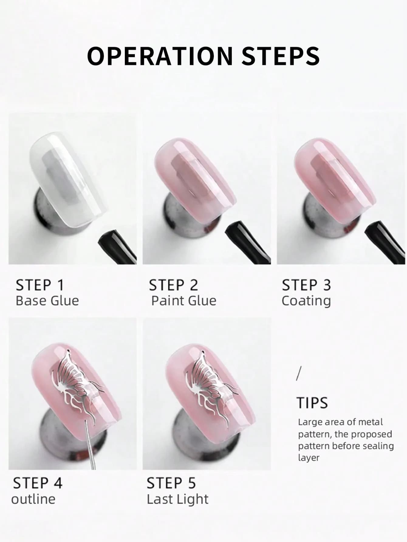 silver mirror gel nail polish bottle 15ml — image 5