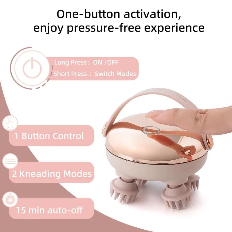 handheld rechargeable scalp massager — image 3