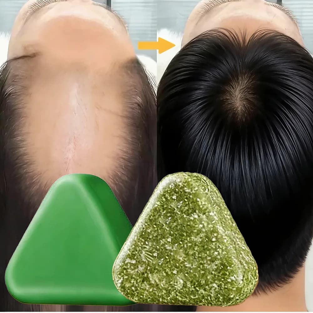 handmade usman grass herbal shampoo soap — image 1