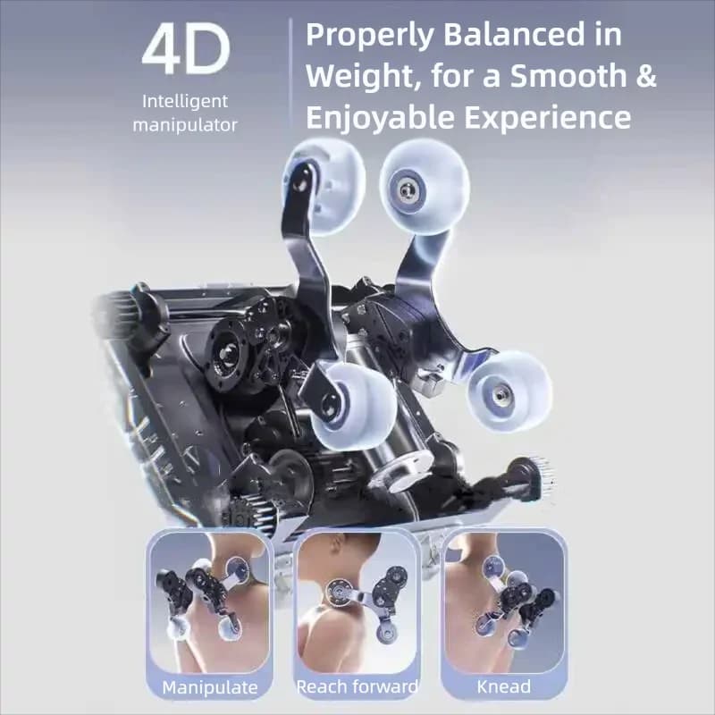 Luxury Zero Gravity 4D Massage Chair AI Voice Control SL Track — image 7
