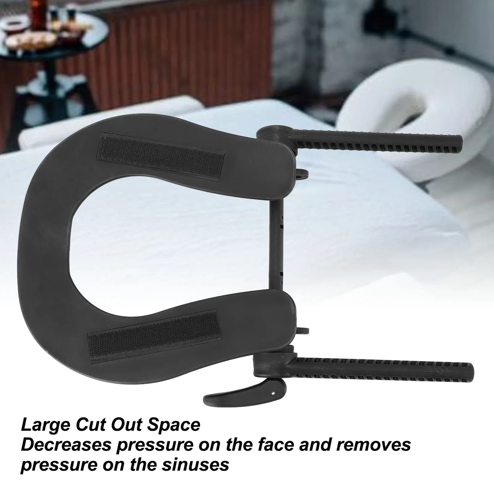 Adjustable Massage Table Headrest with Hook‑Loop Fastener