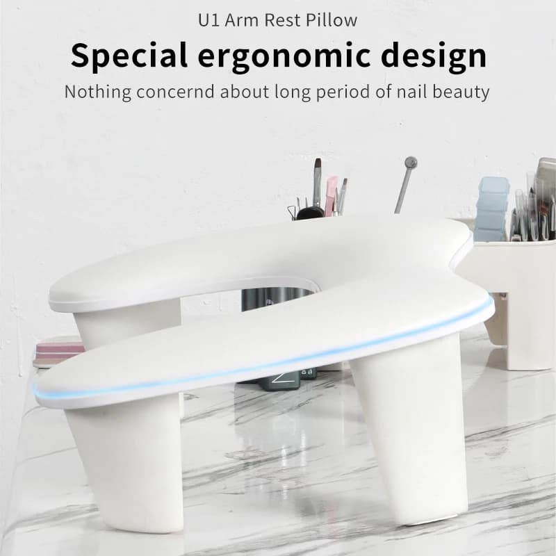hand pillow with removable tilt stand for nail art — image 3