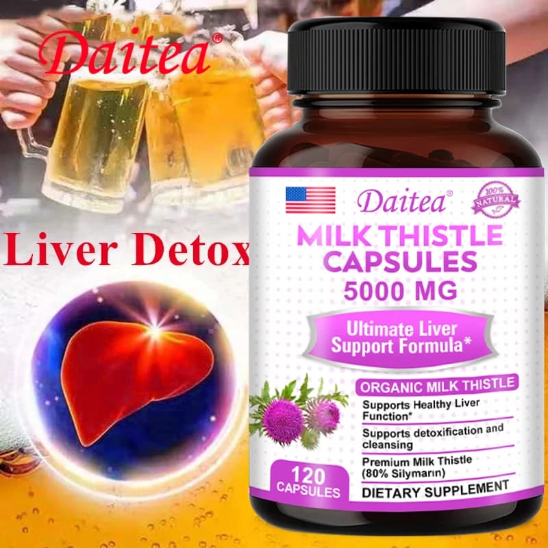 organic milk thistle liver support capsules — image 4