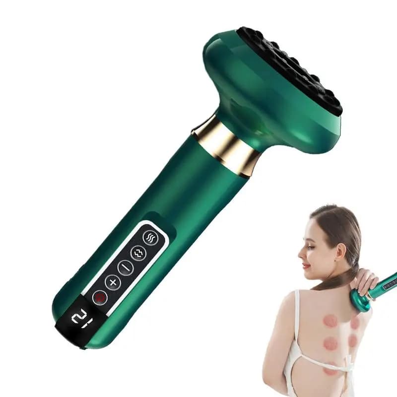 handheld anti-cellulite massager with heat and suction cup — image 4