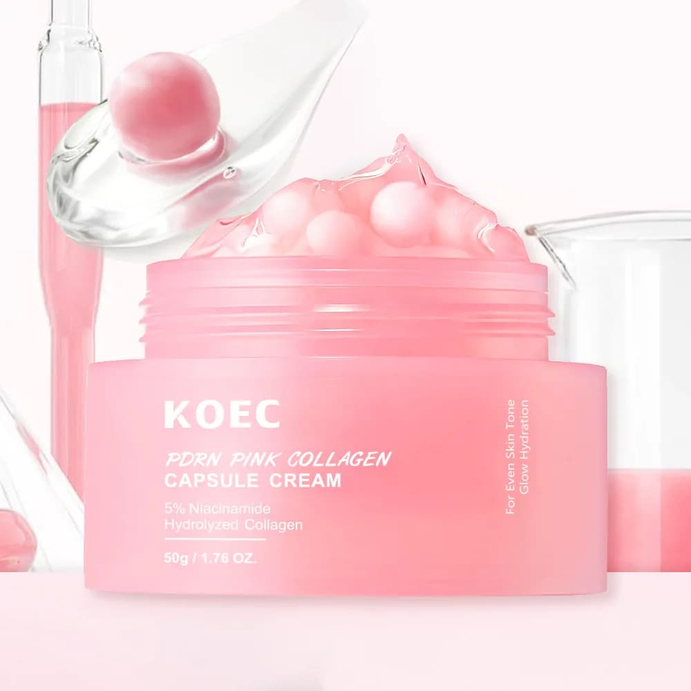 PDRN pink collagen capsule cream tube — image 1