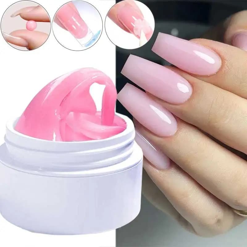 clear non-stick hand extension gel nail polish bottle — image 5