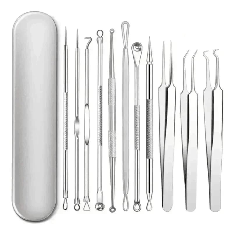 Ingrown hair tweezers with multiple needle tips — image 1