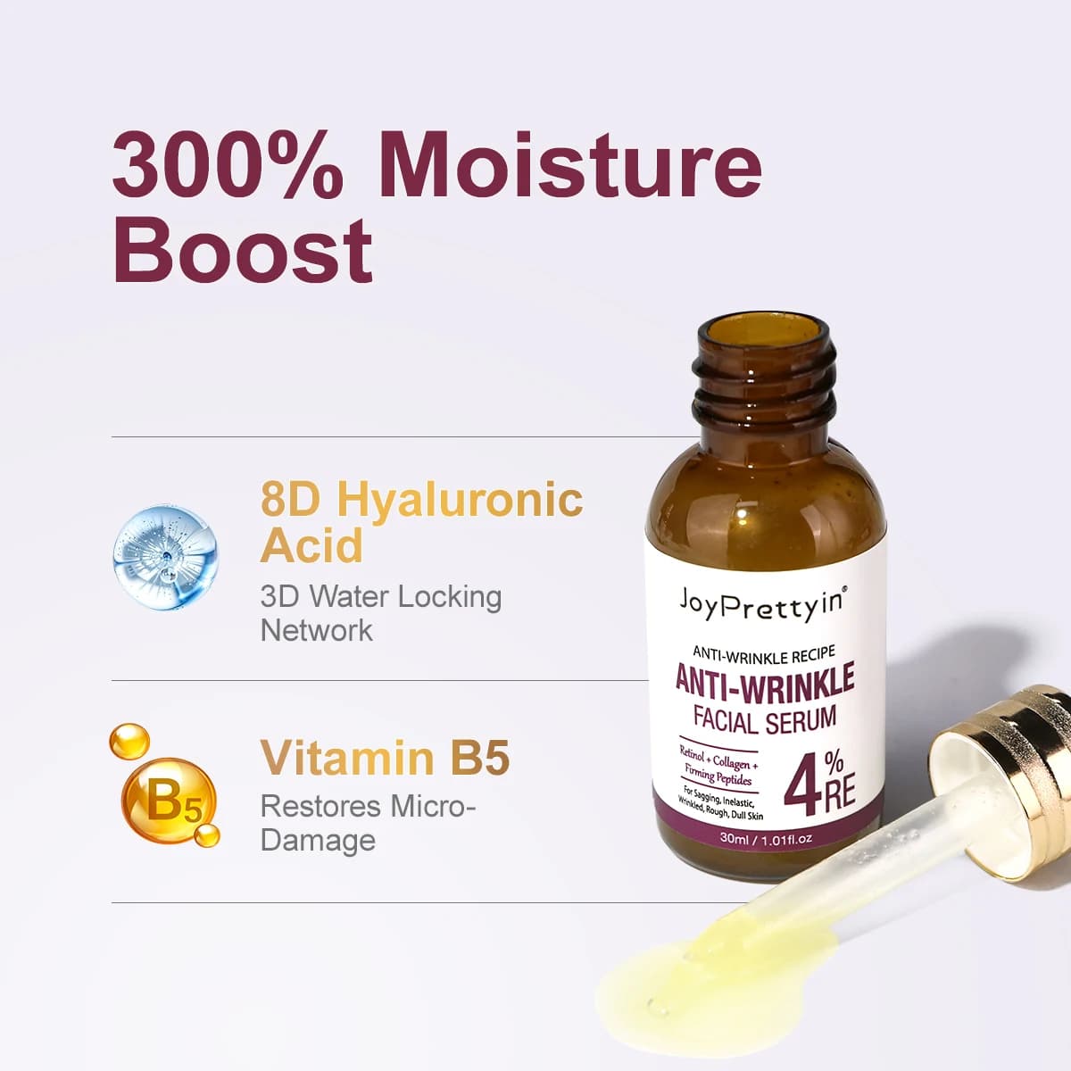 Retinol face serum bottle — image 3