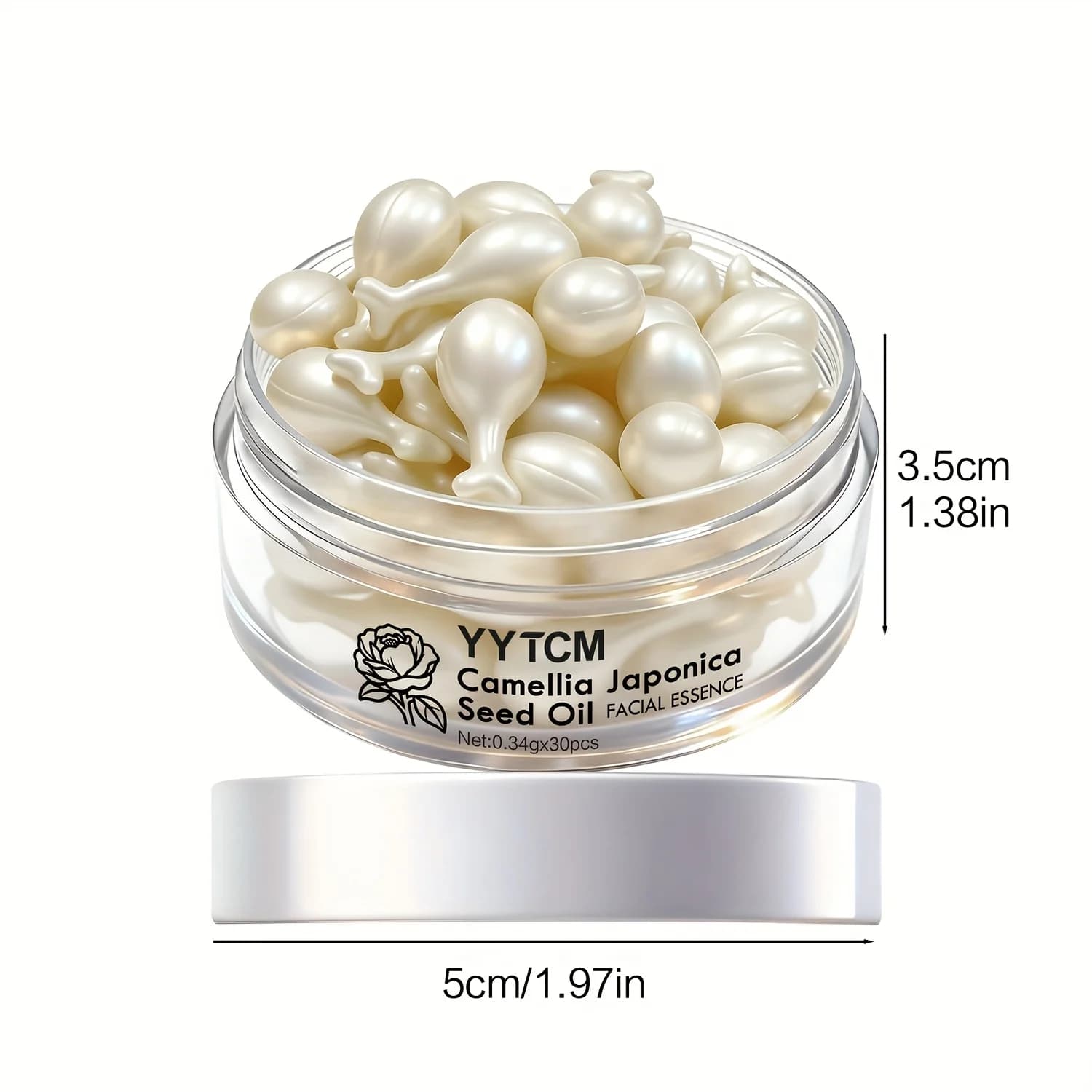 Camellia seed oil essence capsules bottle — image 4