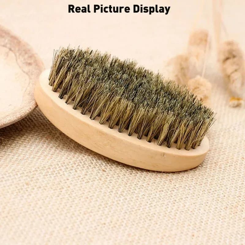 soft boar bristle wood shaving brush — image 4