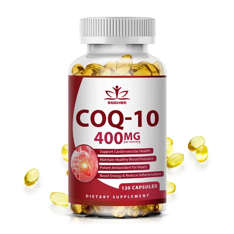 bottle of organic coenzyme q10 400 mg capsules — image 7