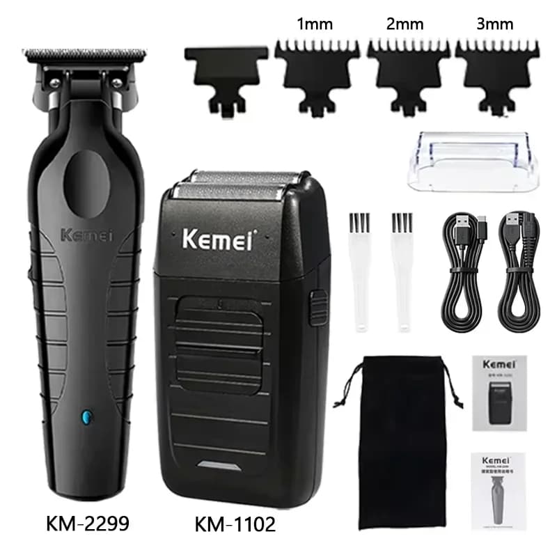 Kemei men's electric hair clipper kit — image 8