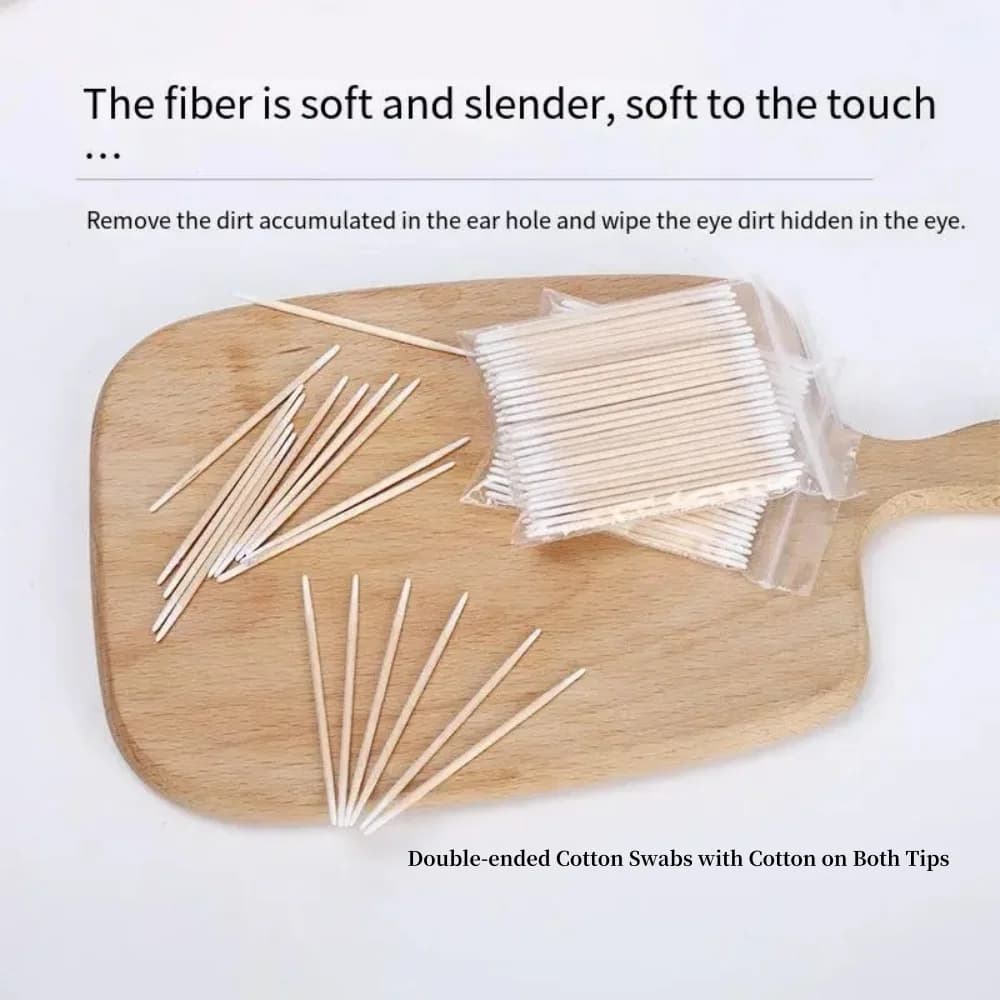 Disposable wooden tip cotton nail sticks — image 6