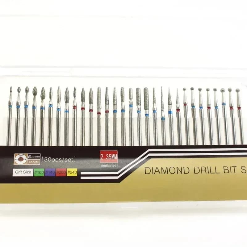 30-piece diamond burr nail milling set — image 3