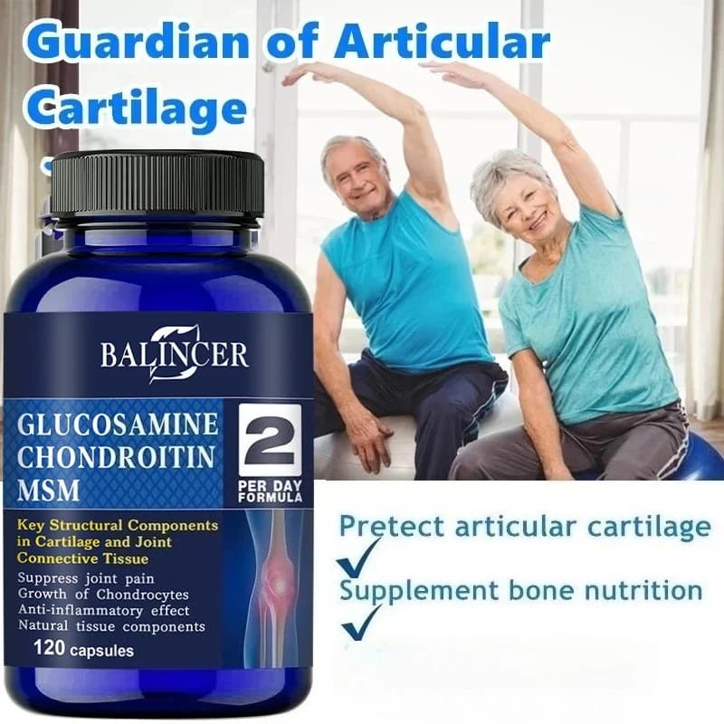 glucosamine chondroitin MSM capsules bottle — image 3