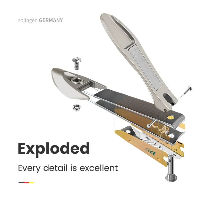 Stainless steel anti‑splash nail clipper — image 4