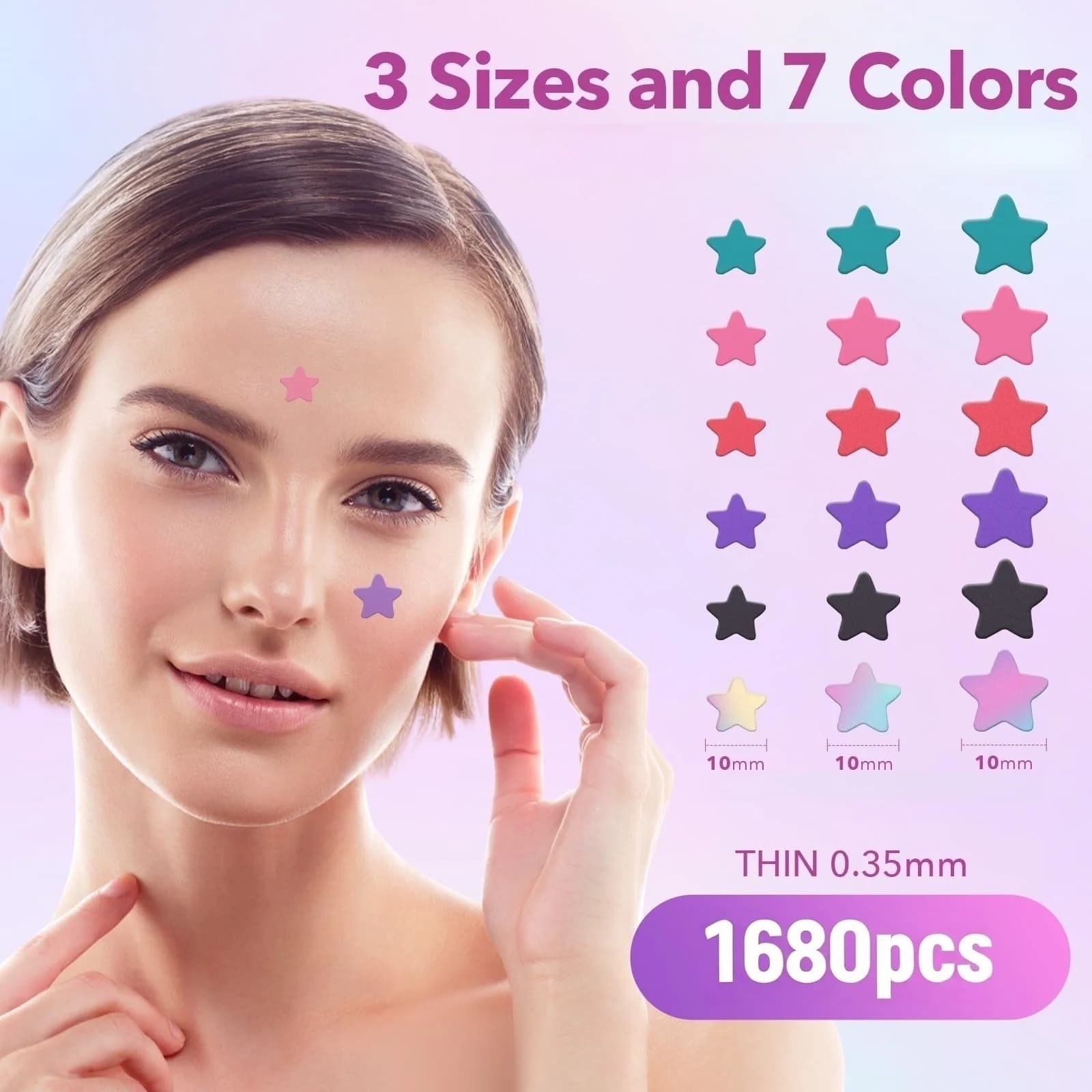 star-shaped gentle acne patches — image 2