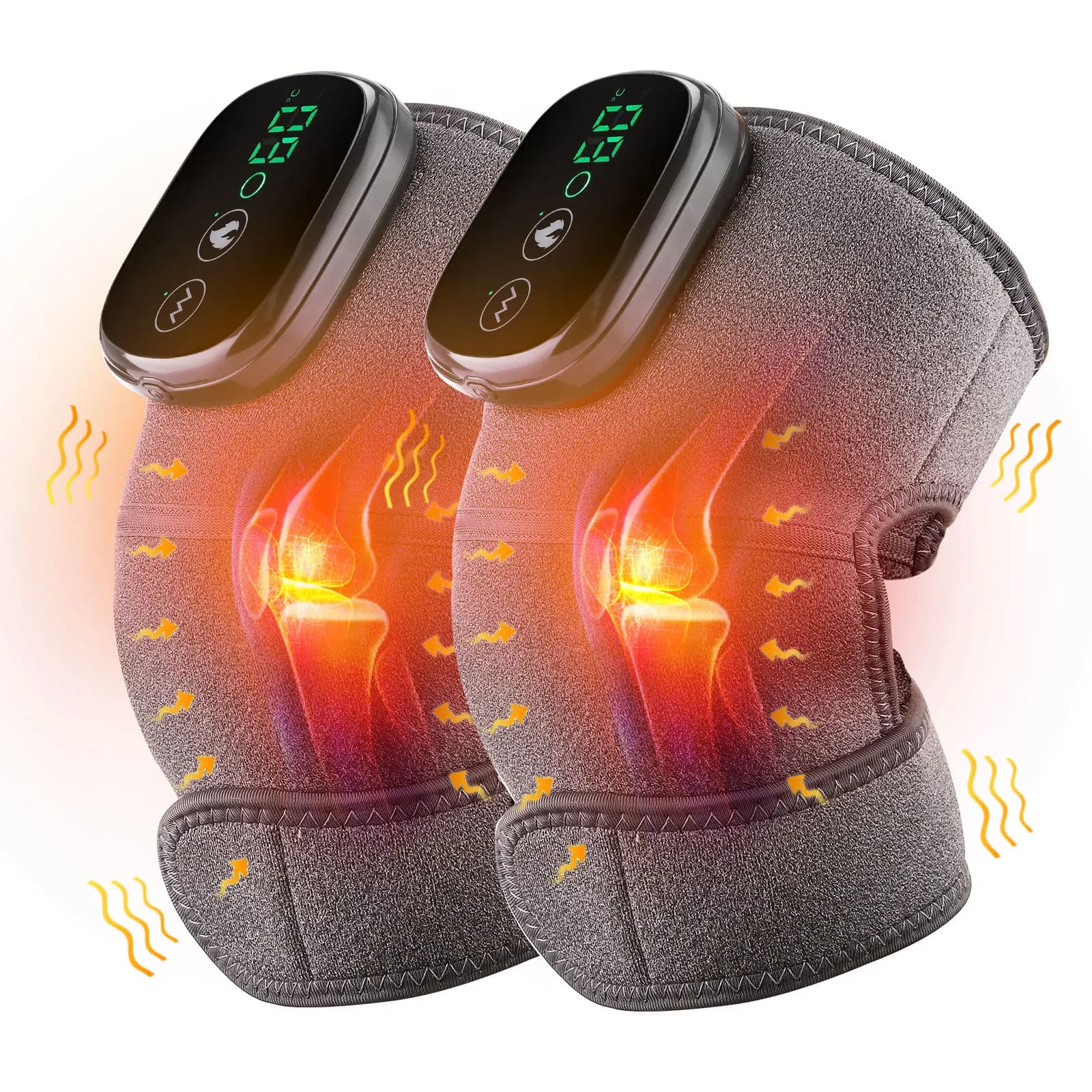 Heated Knee Massage Pad with Vibration