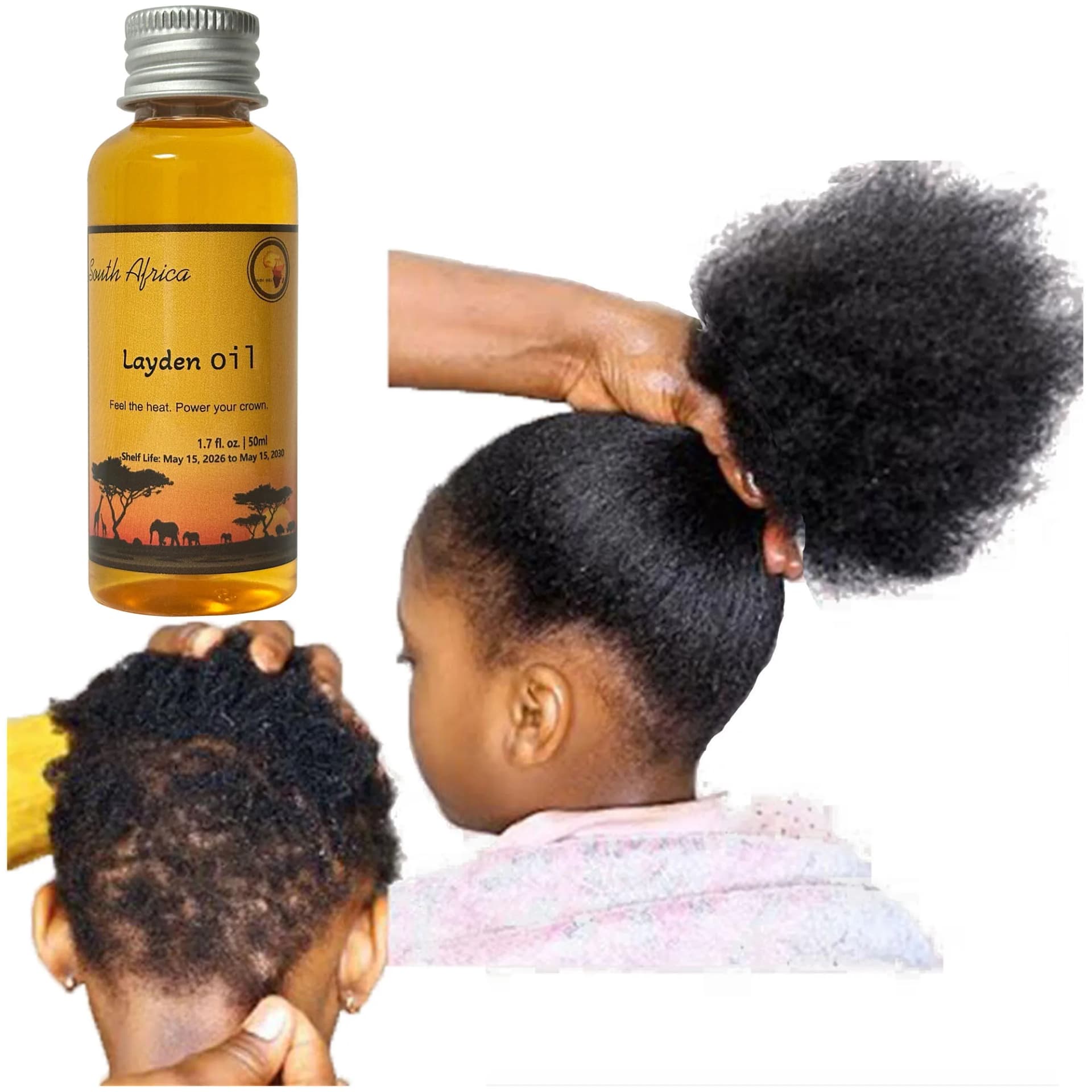 Layden nourish hair oil bottle — image 1