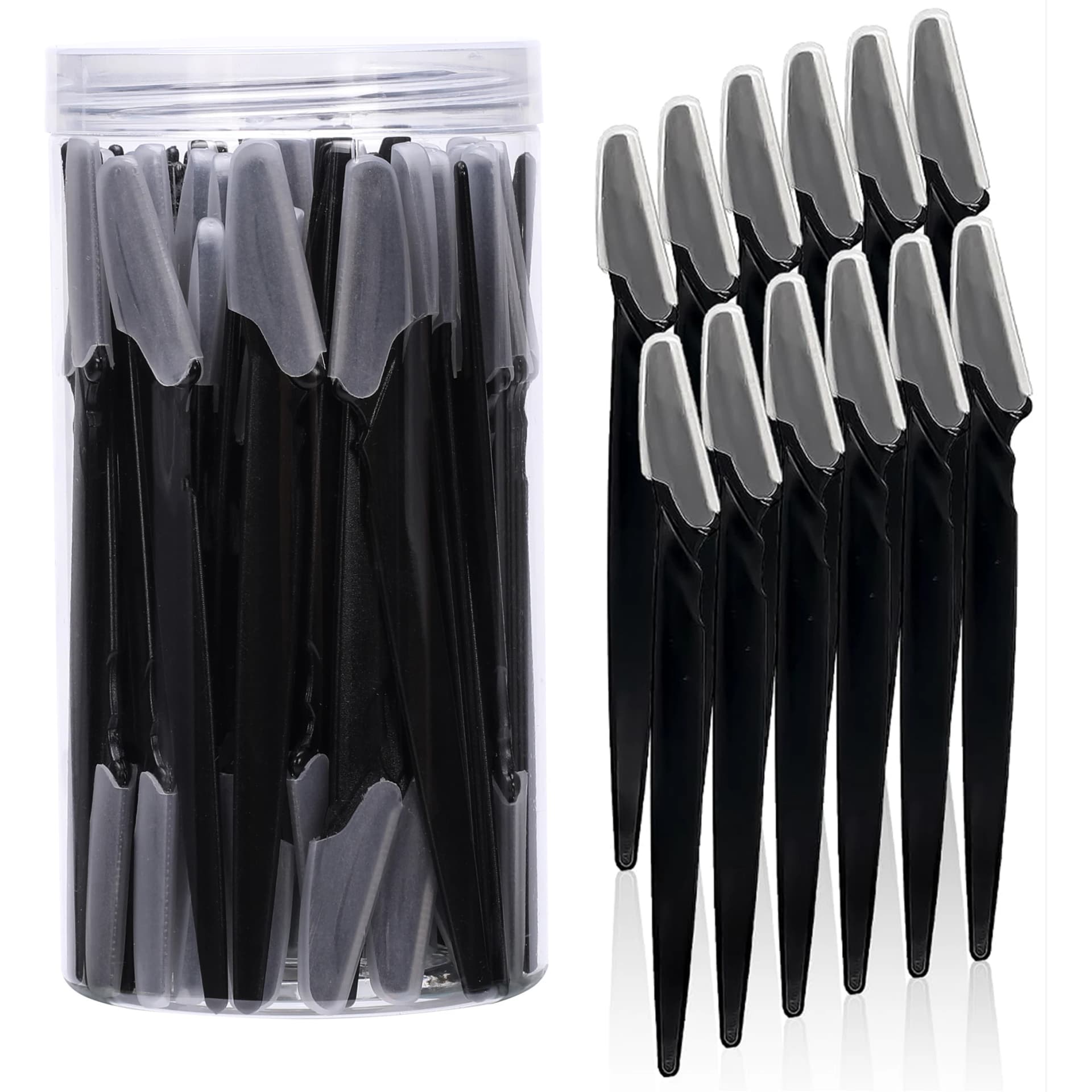 Brow and face razor set with protective cover — image 7
