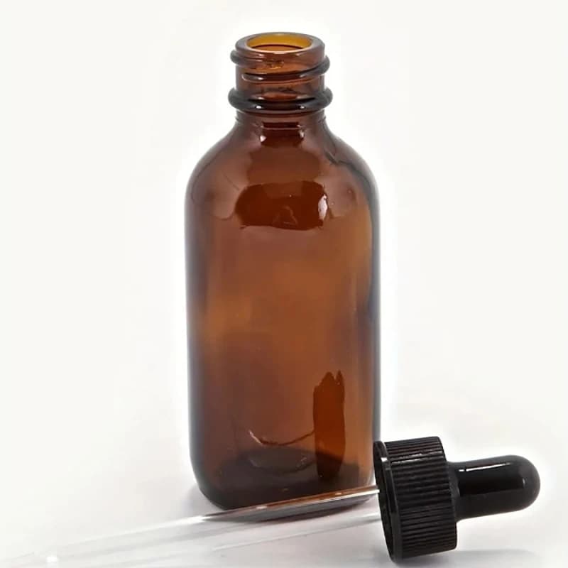 Set of 12 amber glass 30ml essential oil bottles with droppers — image 4